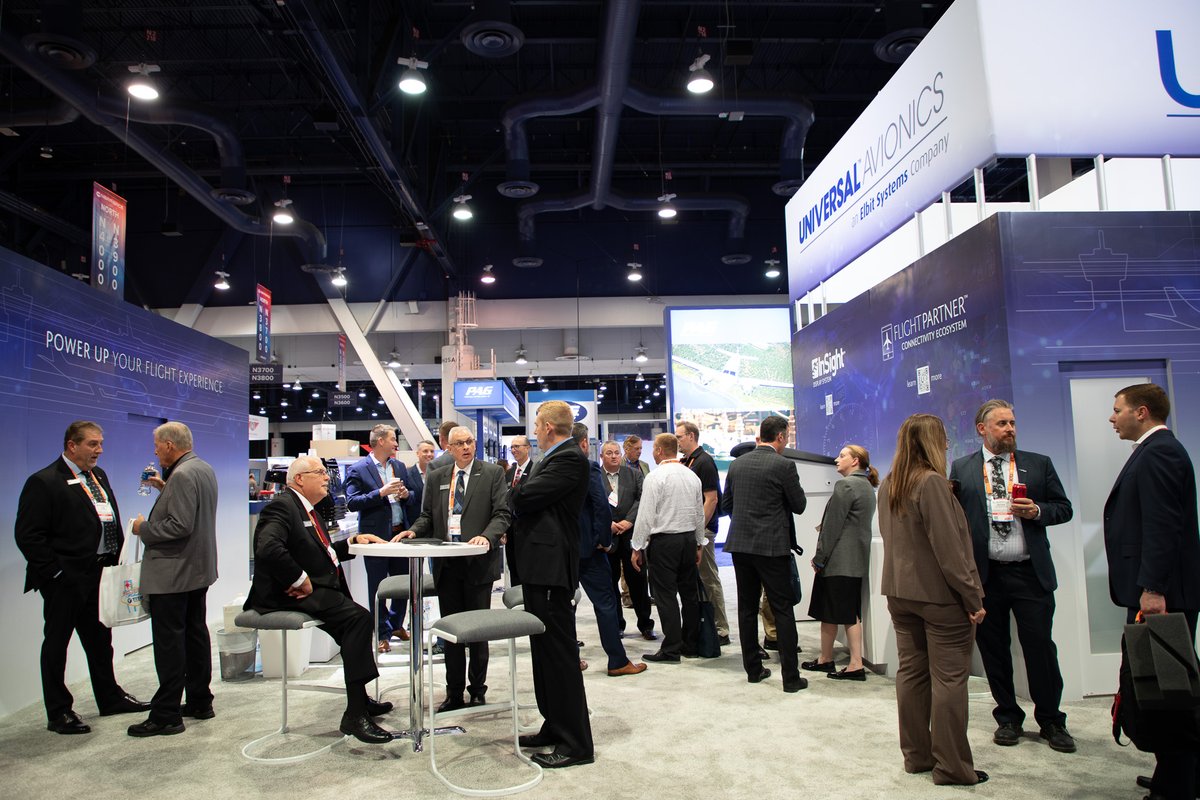 UnivAvionics's tweet image. If you haven't had the chance to swing by our booth, now's the perfect opportunity to catch up on all the excitement. Come and experience our demos, connect with experts, and enjoy a coffee - Booth N4123!

#NBAA2023 #NextIsNow @NBAA
