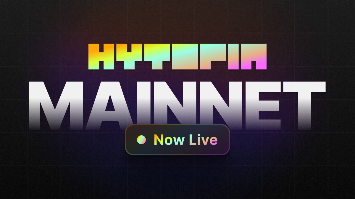 hytopia's tweet photo. 🚀⛓️ HYTOPIA Mainnet Is Live ⛓️🚀

The HYTOPIA Mainnet is our L2 chain that all of HYTOPIA's systems will operate on

- 1 second target block time
- Handles 4,000+ REAL tx/s with headroom to scale 
- Player account abstraction
- Checkpoints to Eth
- &amp; more

Details in thread 🧵👇 https://t.co/JlM5qJ4HTM