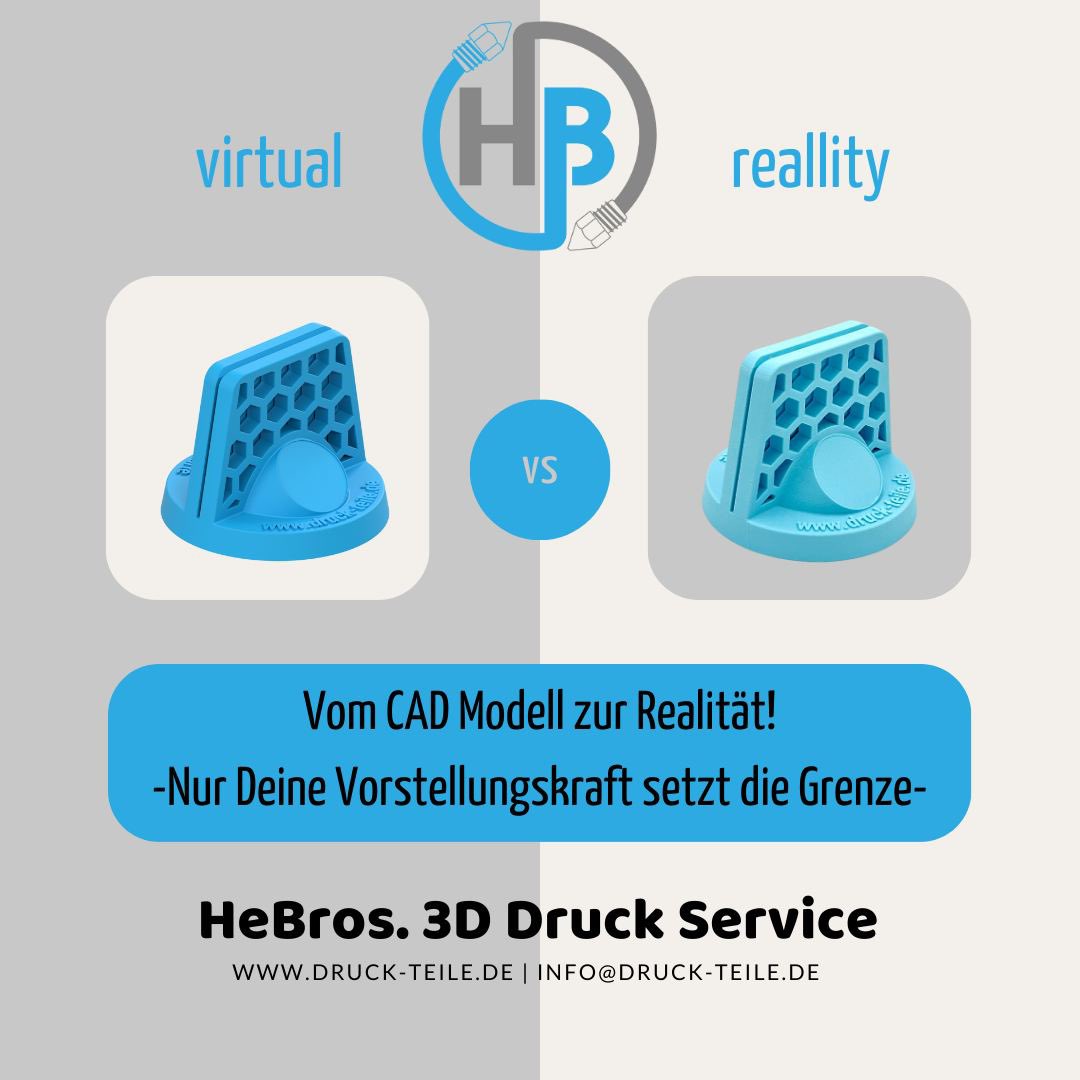 Von CAD-Design zur Realität – HeBros Druck-Teile.de macht es möglich! 💡🚀 Entdecke unsere Welt der grenzenlosen Möglichkeiten. #3DDruck #Innovation #HeBros #CADDesign #Zukunftstechnologie
