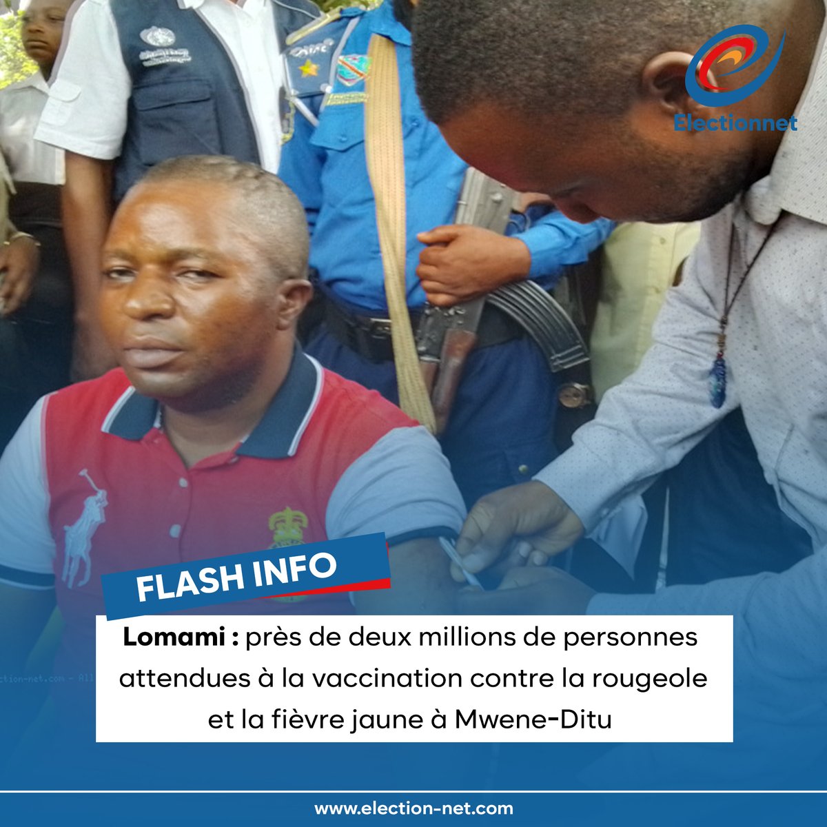 ElectionNet's tweet image. #Electionnet #RDC #Vaccin #Lomami