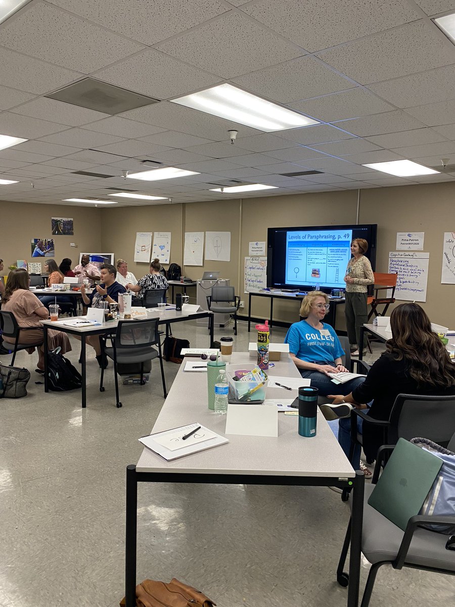 PimaSchoolSup's tweet photo. It was a privilege to have Cognitive Coaching in the house this week! We ❤️ this partnership with @azk12 and our talented presenter @BouleyMary! #PCSSpd #CognitiveCoaching @thesuperteacher @PimaGiftED https://t.co/tKeBKDKR5i