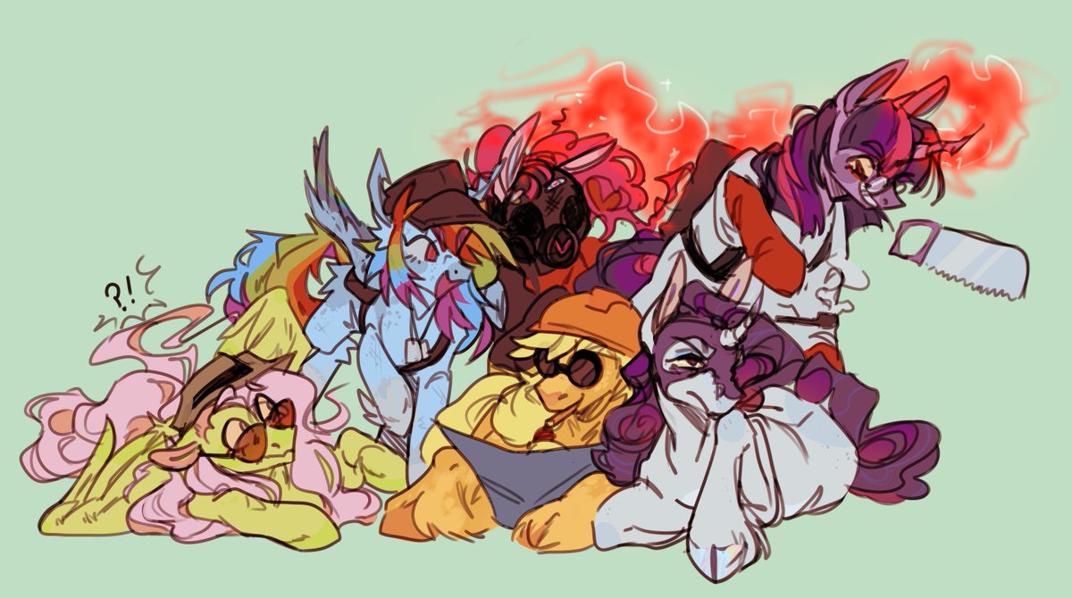 gladebell's tweet photo. anyways back to drawing tf2 on my tumblr

#tf2 #teamfortress2 #mlp #mylittlepony https://t.co/ZH8c9BaPZB