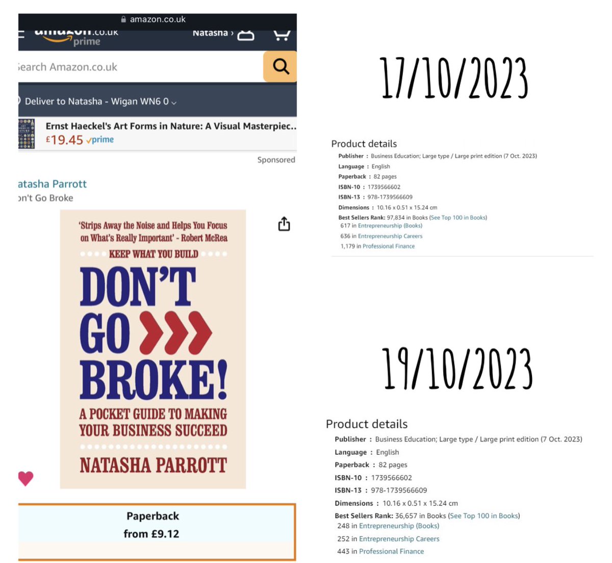 Wow!!! 🥹🥹🥹🥹

This is what everyone’s support looks like, honestly, I’m absolutely blown away

Thank you so so so much ❤️

Bestseller Book Raking figures in just 2 days ❤️

#firsttimeauthor #entrepreneurship #dontgobroke #professionalfinance #amazonbestsellers #rankings