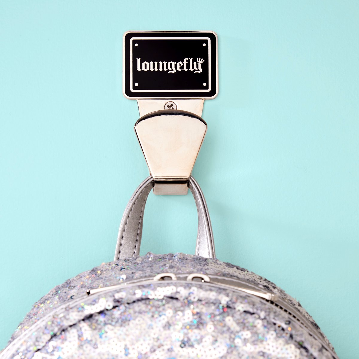 Loungefly's tweet photo. We know some of you are pretty hooked on Loungefly 😉 We now have hooks for displaying and organizing your bags! https://t.co/Un6nKd4gDO