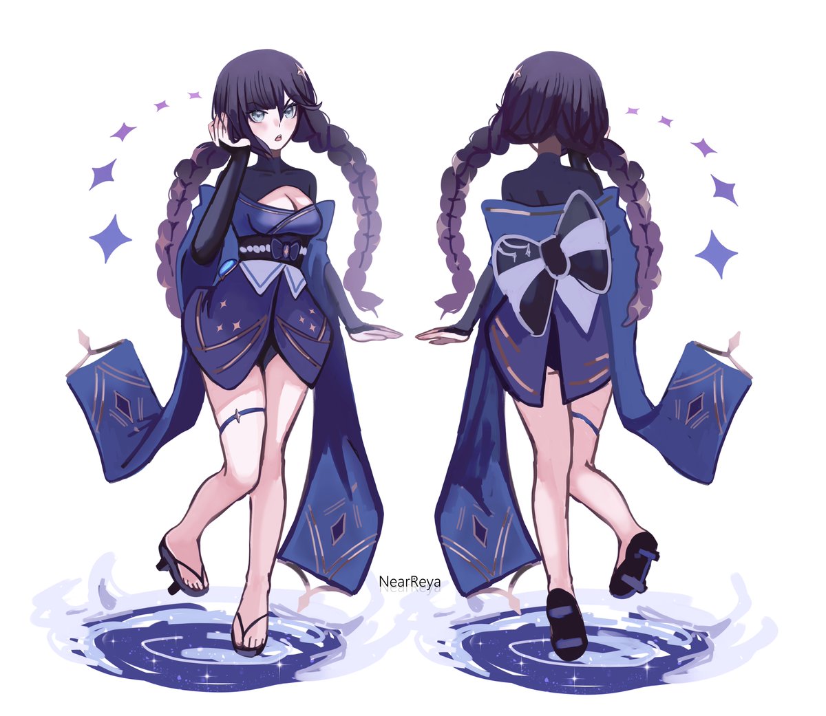 #MonaMegistus #原神 #GenshinImpact 
Ei was choosing an outfit.