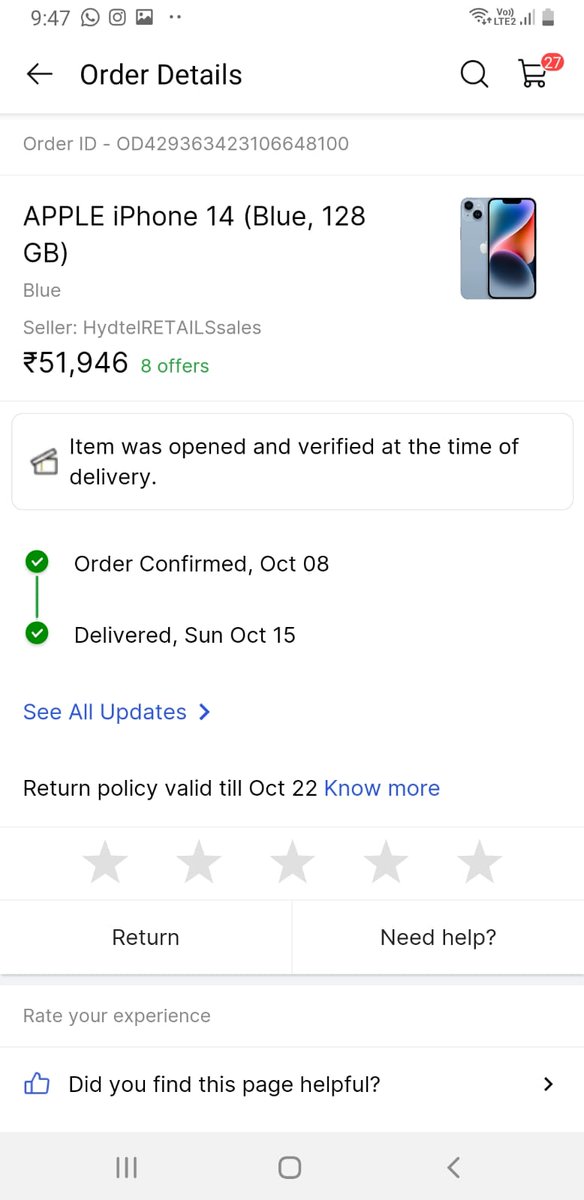 Dk31037005's tweet photo. @Flipkart I purchased a phone from Flipkart in BBD , but received a refurbished phone since it serial no start with F which means it's a refurbished phone. unable to get any help or support . Waiting for your response https://t.co/cc6qeIn67r