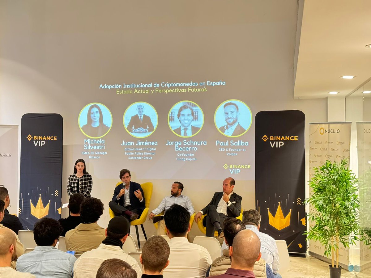 Alastria Blockchain Ecosystem (@alastria_) on Twitter photo Gracias a <a href="/BinanceES/">Binance España</a> por invitarnos a compartir nuestra visión sobre la adopción #institucional de #blockchain y cripto en España. Un encuentro muy interesante sobre su estado actual y las perspectivas de futuro. Gracias a <a href="/BinanceES/">Binance España</a> por invitarnos a compartir nuestra visión sobre la adopción #institucional de #blockchain y cripto en España. Un encuentro muy interesante sobre su estado actual y las perspectivas de futuro.