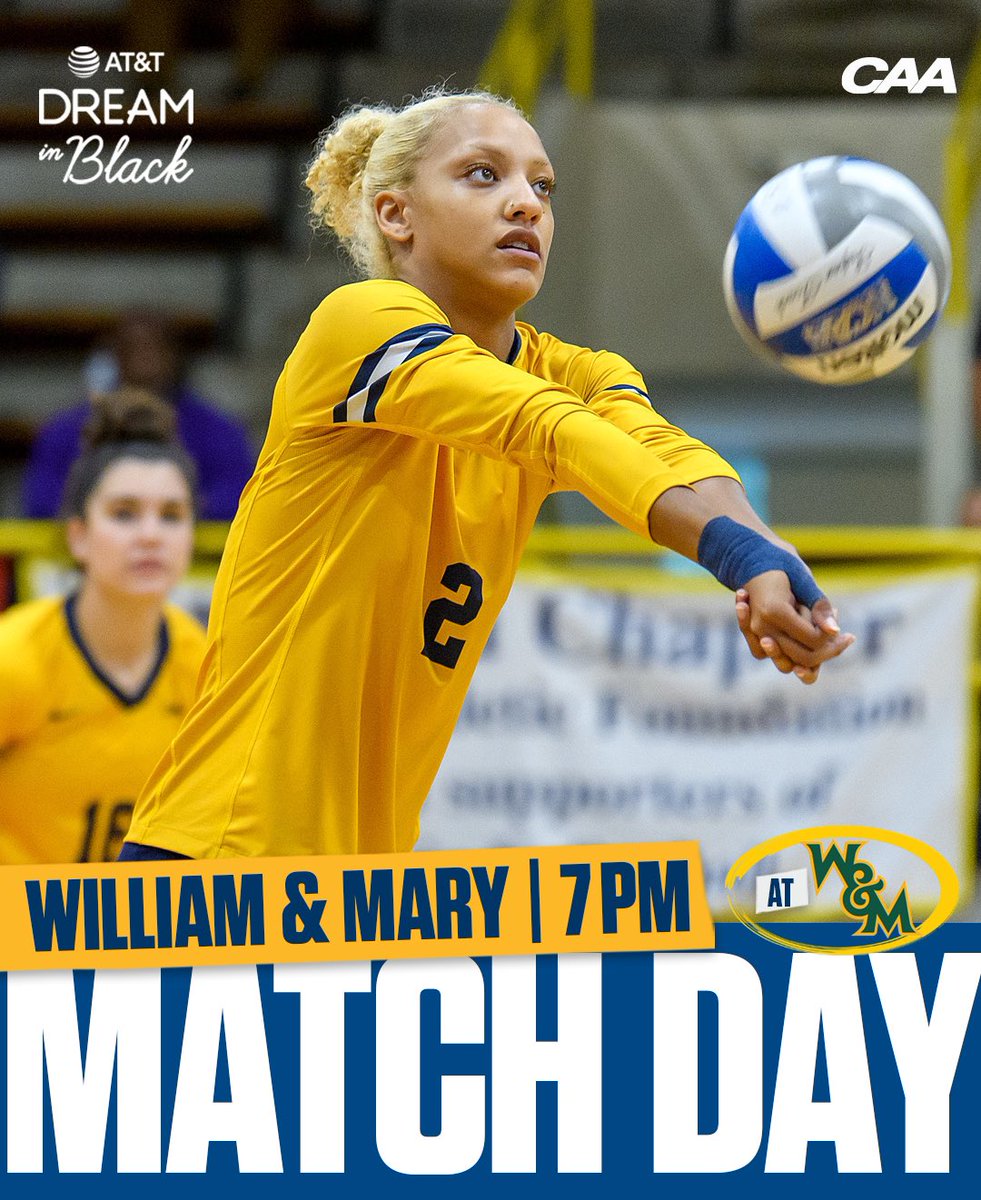 It’s #MatchDay in Williamsburg for @NcatVolleyball! 👉🏽 Let’s go, Aggies! 💙🏐💛