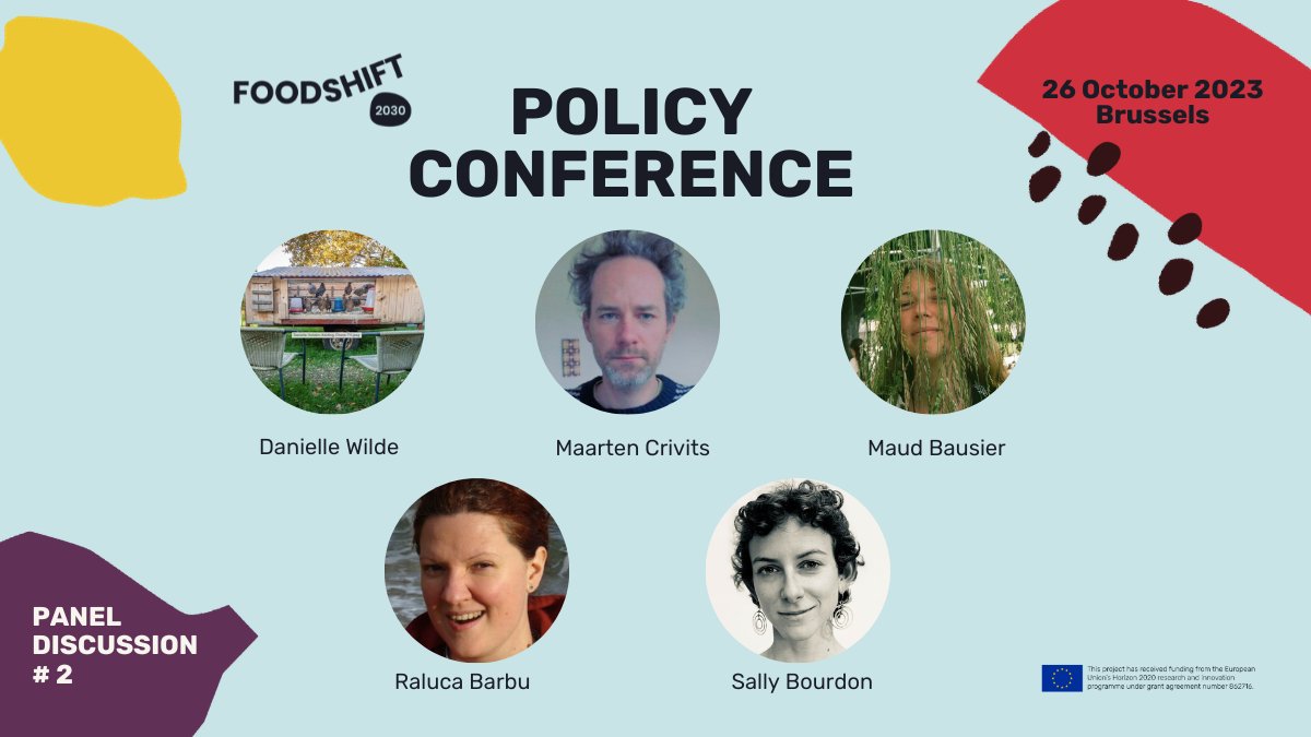 FoodSHIFT2030's tweet photo. 🚨 Only 1 week left for the final #FoodSHIFT2030 Policy Conference! 🍏👥 "Citizen-driven food system transformation" debate n.2⃣ by:
🗣 Danielle Wilde
🗣 Maarten Crivits
🗣 Maud Bausier
🗣 Raluca Ioana Barbu
🗣 Sally Bourdon
🔗Read their bios: https://t.co/EO6NeKcDfJ
#H2020 https://t.co/ujsgksy9Yu