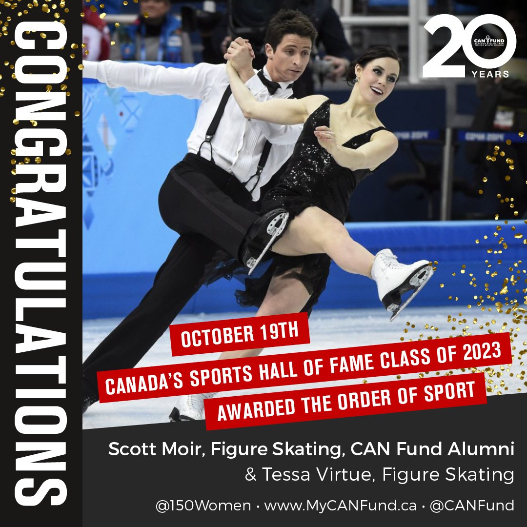 CANFUND's tweet image. @tessavirtue and CAN Fund Alumni, @ScottMoir, have been honored with the prestigious Order of Sport Award, Canada's highest sporting honor, recognizing their unparalleled contributions to the world of figure skating. 

CONGRATS!

#OrderOfSport  #CanadianLegends #canfundalumni