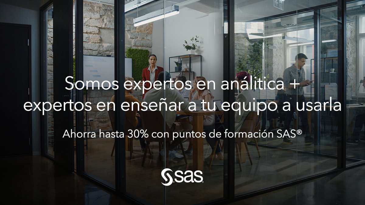 SASMexico's tweet photo. ¿Deseas preparar a tu equipo o deseas aprender nuevas habilidades?, te invitamos a conocer las diversas opciones de formación que tenemos para ti. #sas #sasmexico #analytics #saswebinar #thepowertoknow #knowledge https://t.co/8W1IeRYJ13 https://t.co/ojS16cz1X8