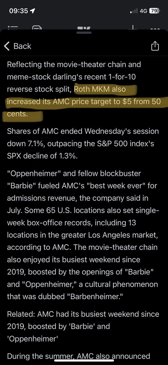 wookie0128's tweet photo. Un Sandwich de Merde 💩🥪
Wise words from a company who ‘til 2 days ago valued the largest theatre chain in the world at less than $100M
Distribution
Gold mine
Credit card
Record revenue per patron
Retail Popcorn
Candy & wine
$AMC #AMCILikeTheStock #AMCNOTLEAVING #TSErasTourFilm https://t.co/2MYMkgIn8n