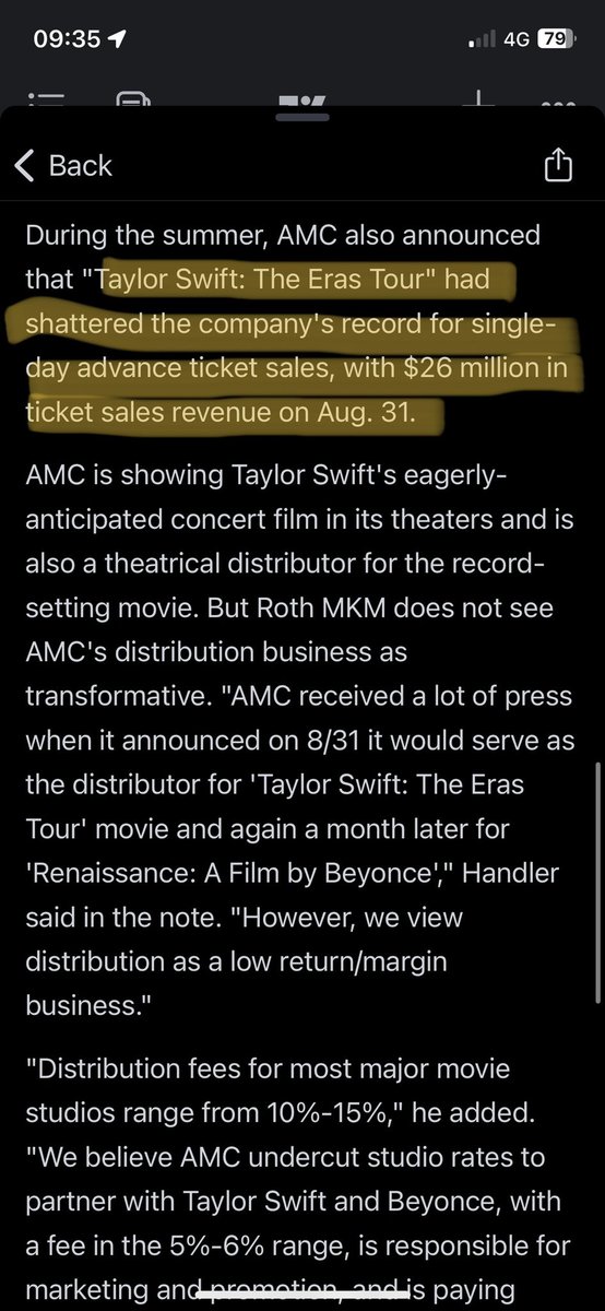 wookie0128's tweet photo. Un Sandwich de Merde 💩🥪
Wise words from a company who ‘til 2 days ago valued the largest theatre chain in the world at less than $100M
Distribution
Gold mine
Credit card
Record revenue per patron
Retail Popcorn
Candy & wine
$AMC #AMCILikeTheStock #AMCNOTLEAVING #TSErasTourFilm https://t.co/2MYMkgIn8n