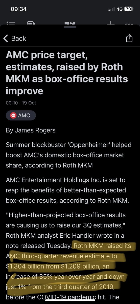 wookie0128's tweet photo. Un Sandwich de Merde 💩🥪
Wise words from a company who ‘til 2 days ago valued the largest theatre chain in the world at less than $100M
Distribution
Gold mine
Credit card
Record revenue per patron
Retail Popcorn
Candy & wine
$AMC #AMCILikeTheStock #AMCNOTLEAVING #TSErasTourFilm https://t.co/2MYMkgIn8n