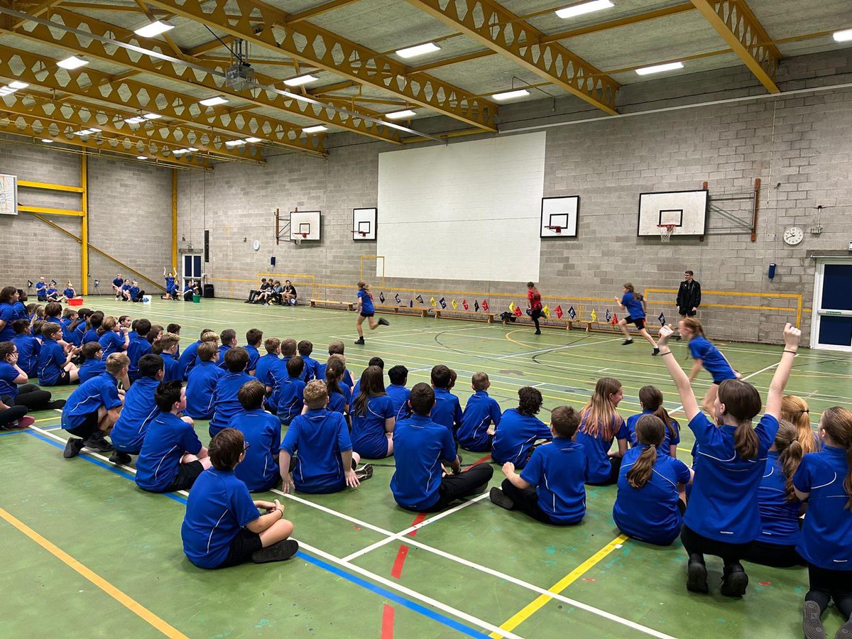 Our first ever y7 house relay event today - inside due to the weather 🌧️