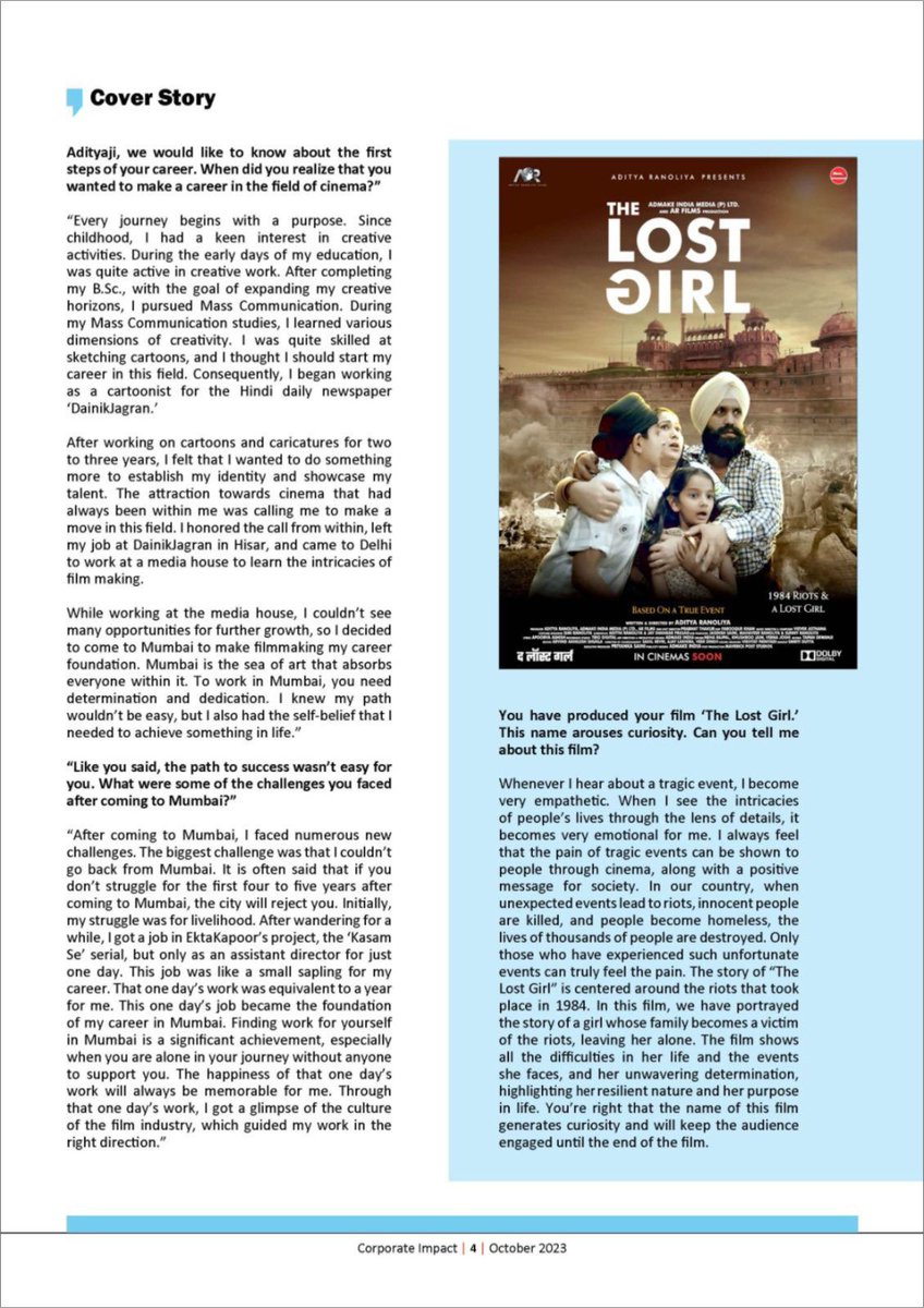 adityaranoliya's tweet photo. The Lost Girl Movie ⭐️⭐️⭐️⭐️⭐️

#thelostgirl #TLG #TheLostGirlFilm #TheLostGirlMovie #TheLostGirl_India #द_लॉस्ट_गर्ल_फ़िल्म #द_लॉस्ट_गर्ल_इंडिया
#ARstudios #ARFILMS #admakeindia #admake #एडमेक_इंडिया #filmmaking #bollywood #AdityaRanoliya #adityaranoliya #आदित्यरानोलिया #AR https://t.co/0hNuAD1rrE