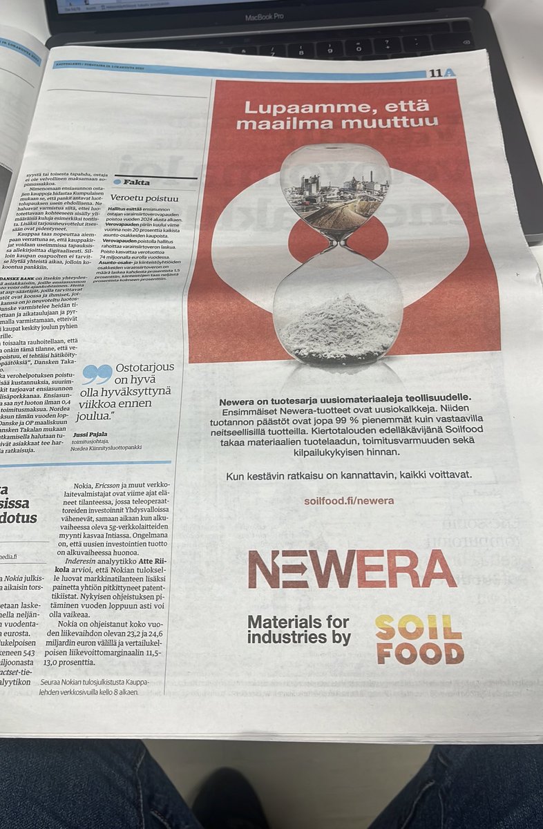 Ei sitä joka päivä julisteta seuraavaa teollista vallankumousta Kauppalehdessä. 😎