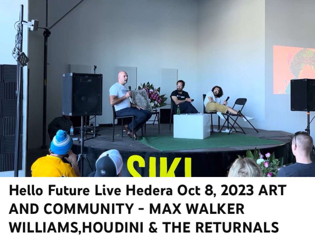 DanyEid_'s tweet image. 2/ @MWalkerWilliams, Founder @MintConditionTM, @CryptPolitician Founder @TheReturnals and @houdini_af, Founder @blockseeCRM host the 'Art and Community' panel during the #Hedera Community Event #HelloFutureLive 2023!

TY @travelbykristi for uploading! 🙏
youtu.be/M4PvWg8aCo8?si…