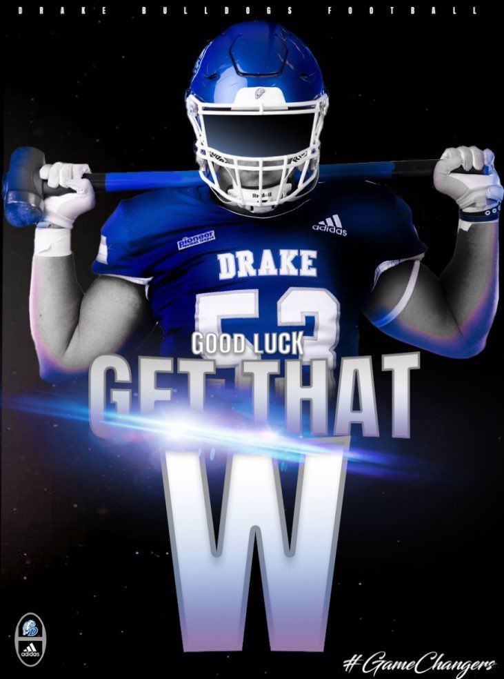 Thank you to <a href="/AdamGajo/">Adam Gajo</a> and <a href="/DrakeBulldogsFB/">Drake Football</a> for showing some love! <a href="/gridironcougars/">Foothill Football</a>