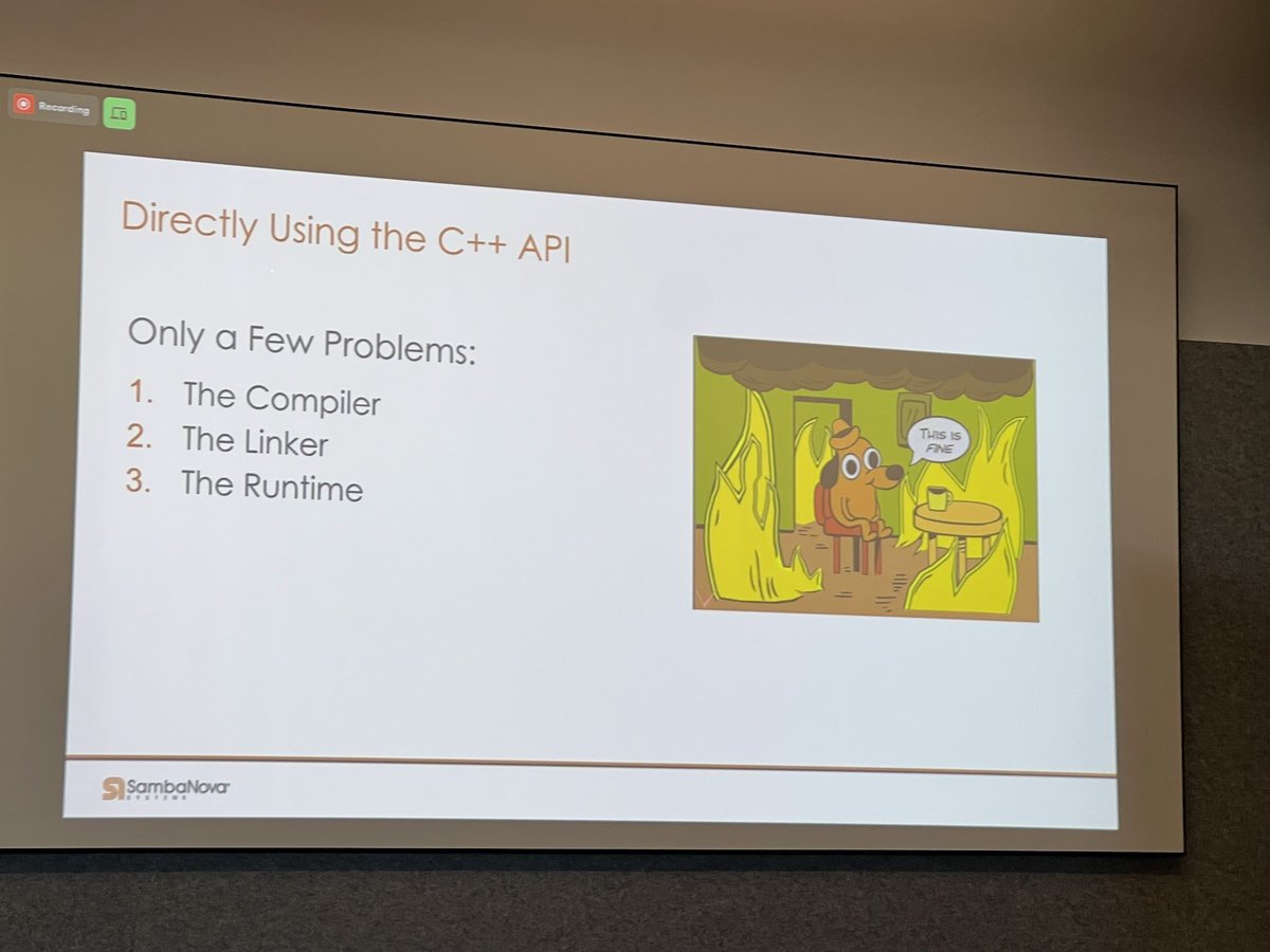 I only have three problems with C++ and they are all listed on this slide presented at the #OpenXLA summit.
