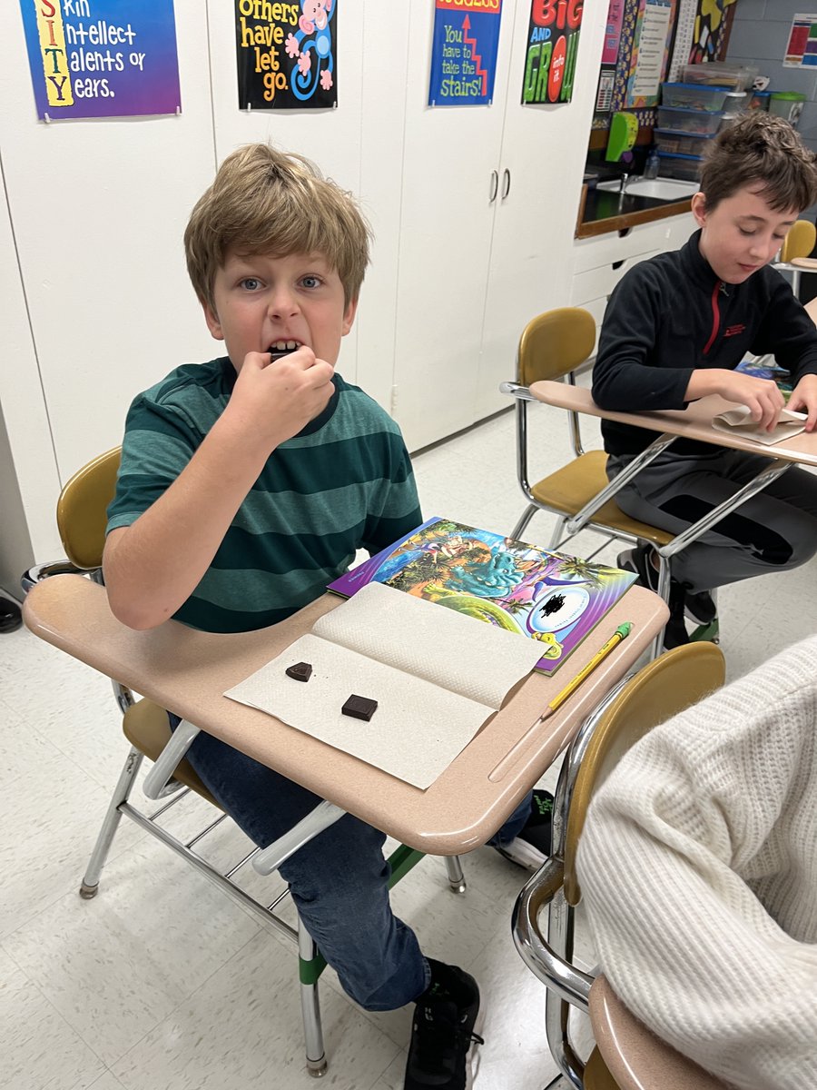 Students have gotten to taste lots of different varieties of chocolate and have loved it!
<a href="/CumberlandCoAIG/">CumberlandCoAIG</a> #AIGallday