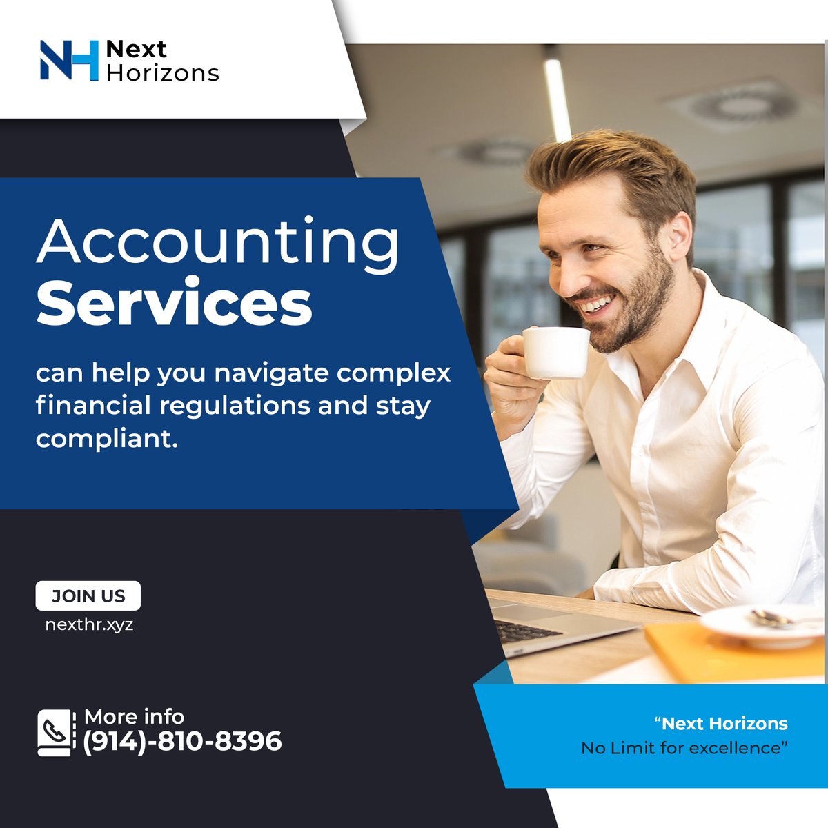 nexthorizonsllc's tweet photo. Unleash the power of precision with our accounting services! 📊✨ 
We don't just crunch numbers; we craft your financial success story. 💰
Let us handle the math, so you can focus on your passion! 💼 
#Precision #Accounting #FinancialSuccess #Numbers #InvestorSafetyGyaan https://t.co/IORxUDMV67