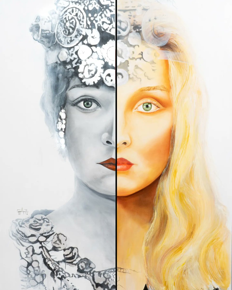 Necesito que llegue a Meryl Streep que mi obra "Actrices: Sarah Bernhardt y Meryl Streep" es un regalo para ella.
Expuesta por última vez en Berlín,  deseo que ahora cuelgue en su hogar. ¿Lo pasas?
Díptico en Óleo sobre tabla de 200x120cm #PremiosPrincesadeAsturias #MerylStreep