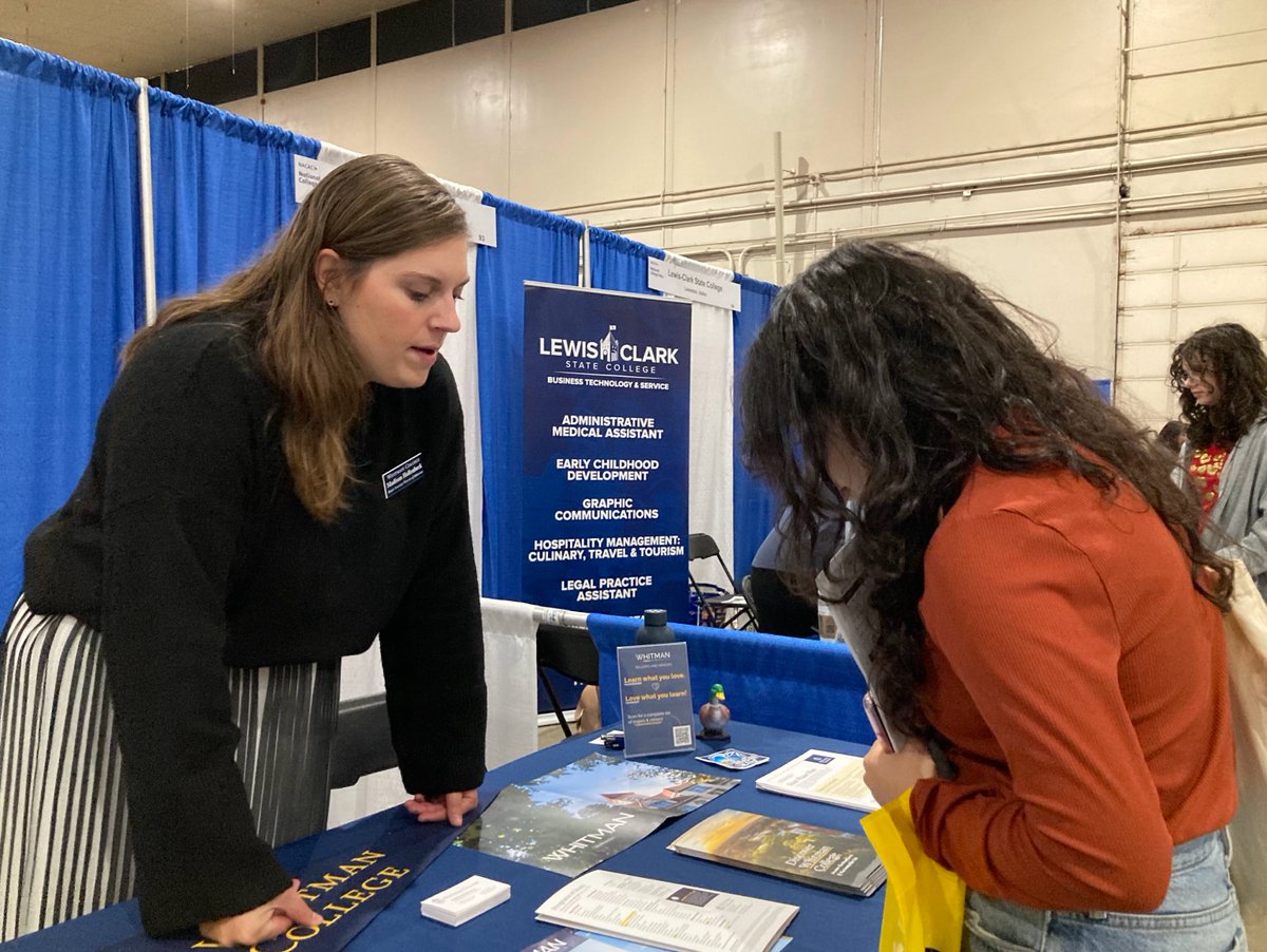 BSDEducation's tweet photo. Secondary students from Boise School District attending today's Boise National College Fair at Expo Idaho. Helping to prepare our students for success beyond high school! #EverythingsPossibleBSD https://t.co/iw2M7UP7IV https://t.co/HWXCfsgZM1