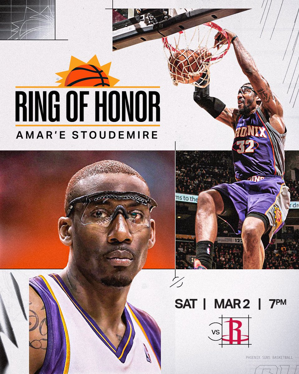 Phoenix Suns will retire Amar'e Stoudemire's number