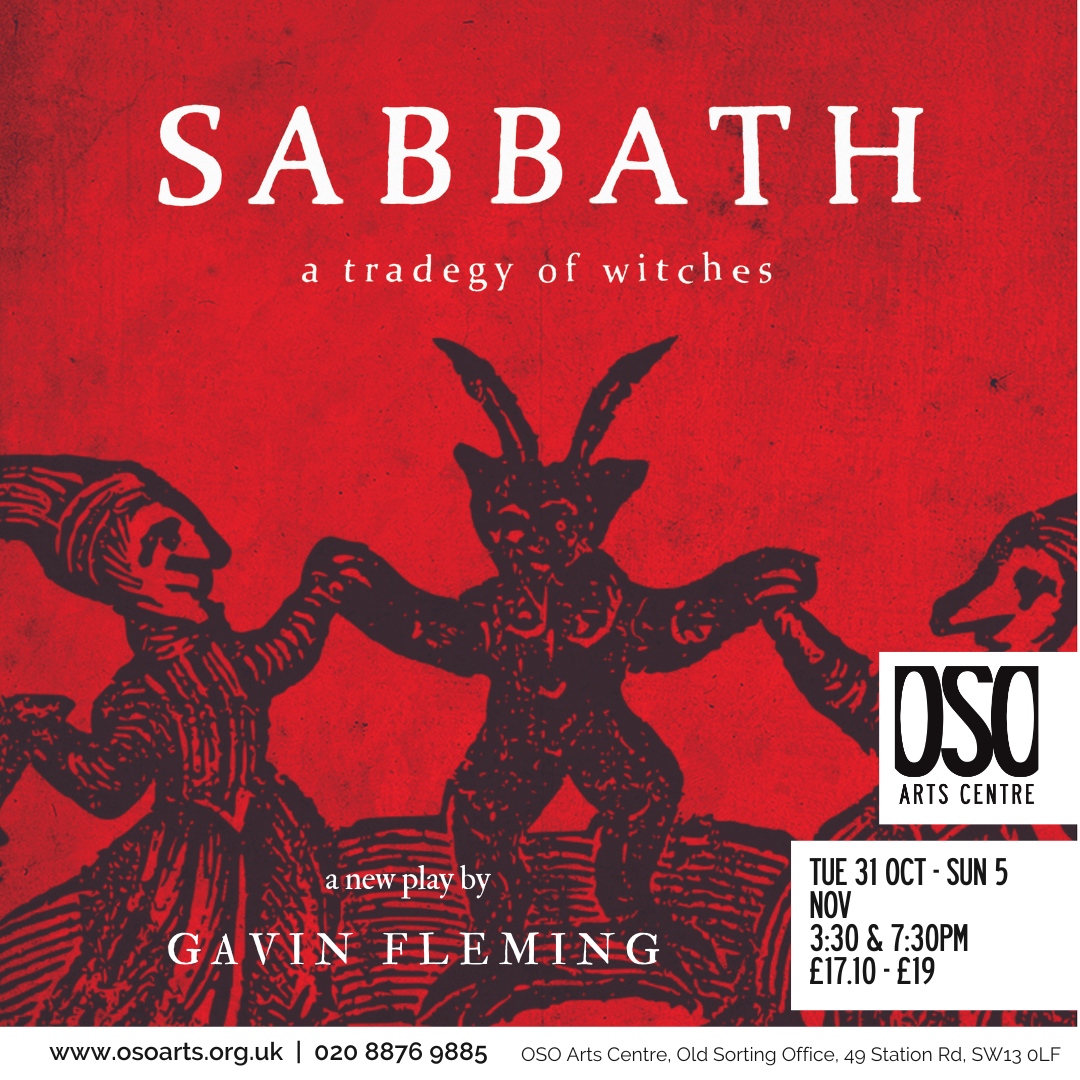 OSOArtsCentre's tweet photo. Embrace spooky season at OSO 🎃 Based on the true testimonies of the North Berwick Witch Trials, Sabbath: A Tradegy of Witches, is a new horror that takes place on All Hallows’ Eve in 1589.
Curious? Come watch: 

🗓️ Tuesday 31 October - Sunday 5 November
🕢️ 3:30pm &amp; 7:30pm⁠ https://t.co/oywwjX4kUW
