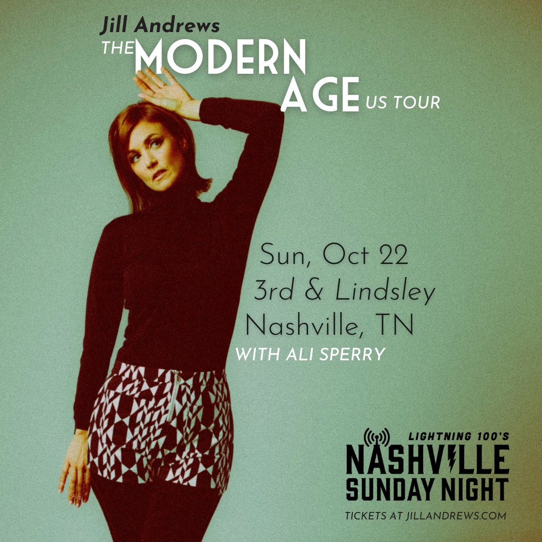 I’ll be at @3rdandLindsley in Nashville in 3 days! I’m so excited to celebrate Modern Age with Lightning 100's Nashville Sunday Night! My dear friend Ali Sperry opens the show, so be sure to get there early. Grab your tickets below! Tickets: tix.to/modernageTW/nn…