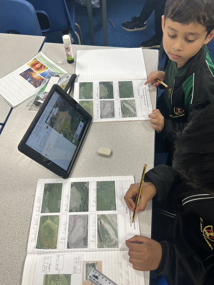 Y4SJV's tweet photo. We enjoyed using Google Earth in #SJVHistory to locate and identify different hillforts across Britain🌍#TheIronAge https://t.co/KBSN1oQsBx