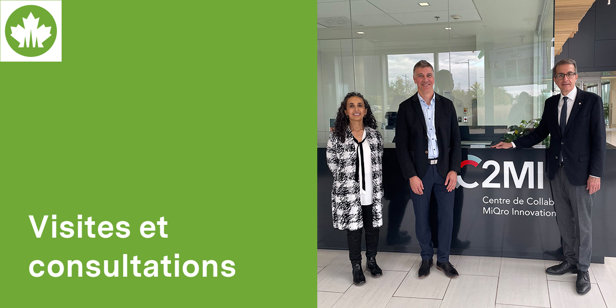 CRSNG_NSERC's tweet photo. 🔗
Hier, le président du #CRSNG @alejandroadem a visité l'@USherbrooke.
À l'agenda: réunions productives et visite d'infrastructures de recherche, pour en apprendre davantage sur la fantastique recherche qui y est effectuée.
@IQ_USherbrooke @C2MInnovation #3IT #soutienCRSNG https://t.co/MDs7fUnYoK