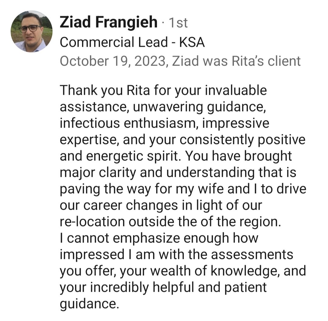 ritakml's tweet photo. Thank you so much for your kind words and writing me a recommendation on LinkedIn! 🙏 #Testimonial #DossierPro https://t.co/kvU0e3mhzr