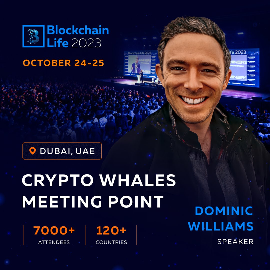 Next week <a href="/dominic_w/">dom | icp</a> takes the virtual stage as a speaker at Blockchain Life 2023 continuing the #InternetComputer's presence in Dubai 🇦🇪

Hear his vision about the future of Web3 and #ICP's leading role 🌐