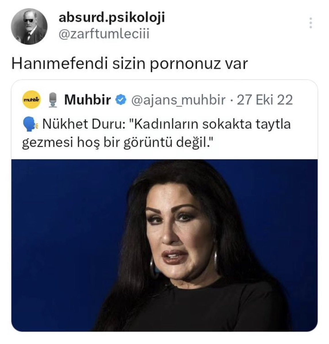 Hanımefendi ??? Bunlar ne zamandan beri hanımefendi :))) eski …. Kafamıza ahlakçı kesiliyorlar :)