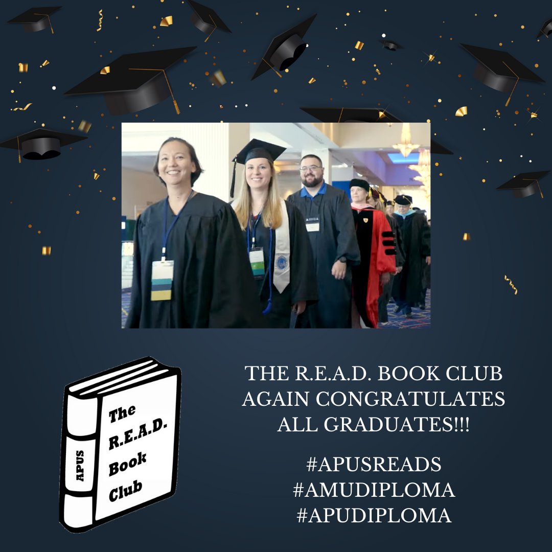 It's Diploma Day! 
Celebrate your diplomas & certificates, commencement memories, and shout out your conferral years on social media using the hashtags #AMUDiploma or #APUDiploma.

#APUSReads #AMUComeTogether #APUComeTogether 
@AmericanMilU @AmericanPublicU @APUSPRteam