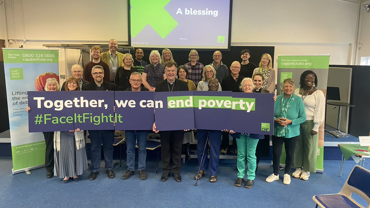 bishopoffulham's tweet photo. Christians against Poverty, Enfield and Derrick supported out of debt with CAP https://t.co/DVcsp3Uctd