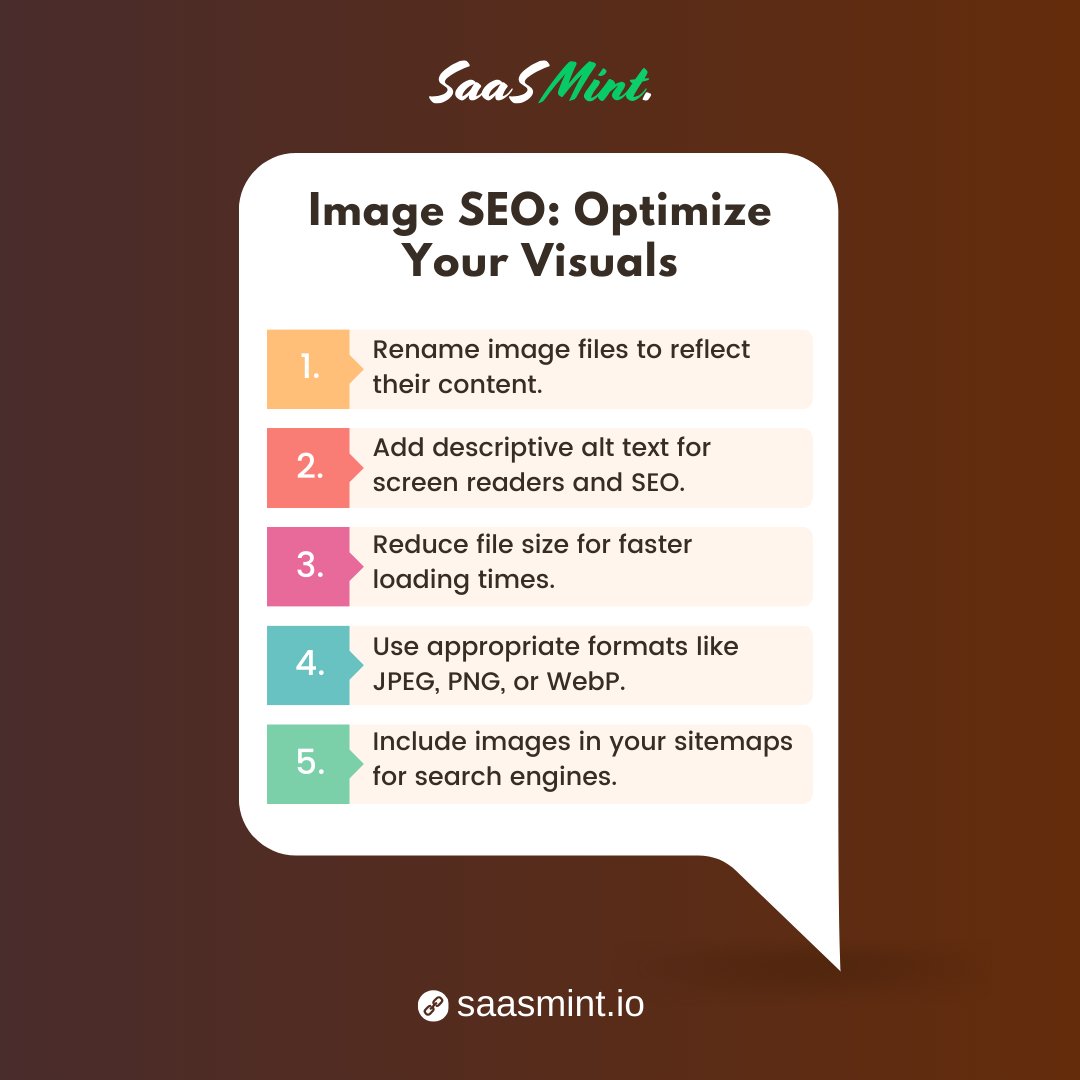 SaasMint's tweet image. Elevate Your Online Visibility by Mastering Image SEO. Let&apos;s Optimize Your Visual Content Together! 📷✨ 

#ImageSEO #VisualOptimization #OnlineVisibility #SEOStrategy #SaaSMint