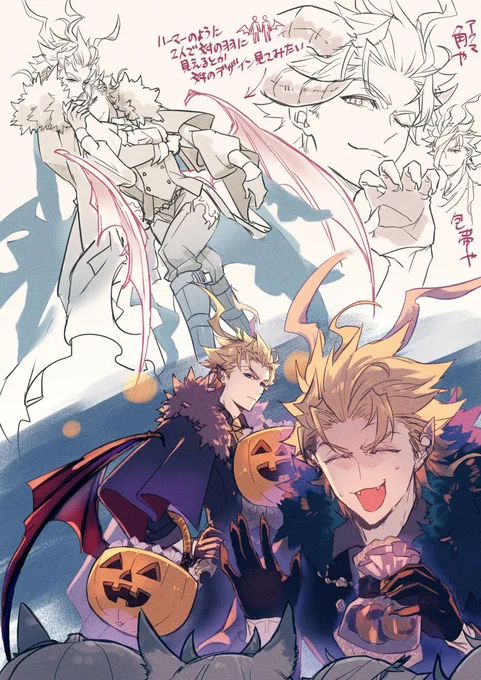 シエシエのハロウィン衣装はどんなものを着そうかなあなラクガキ 