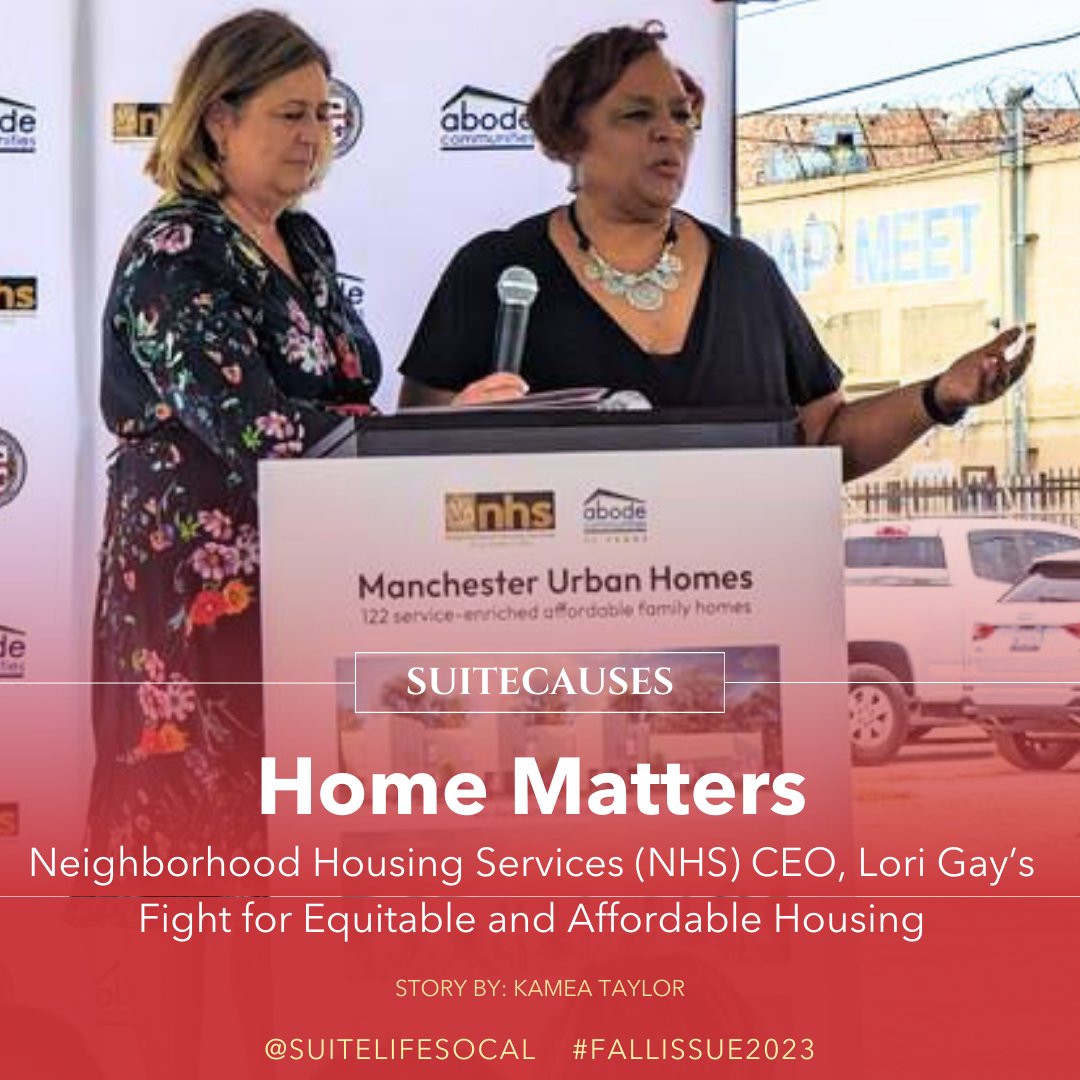 suitelifesocal's tweet image. #InThisIssue 

🏡 #HomeMatters 🏡
Neighborhood Housing Services CEO Lori Gay’s Fight for Equitable and Affordable Housing

By Kamea Taylor @kameataylor

Visit suitelifesocal.com

#SuiteLifeSoCal #SuiteCauses #AffordableHousing #NHS40Years