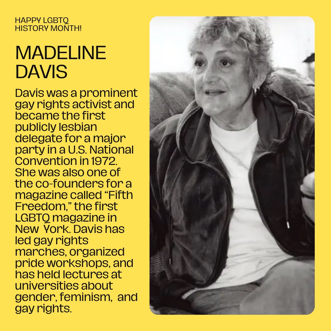 GenHumanRights's tweet photo. October is LGBTQ History Month!🏳️‍🌈Celebrate the history and accomplishments of LGBTQ icons by learning about a new leader in the community❤️. Swipe➡️ to learn about some amazing people! https://t.co/Fpd0DAtu16