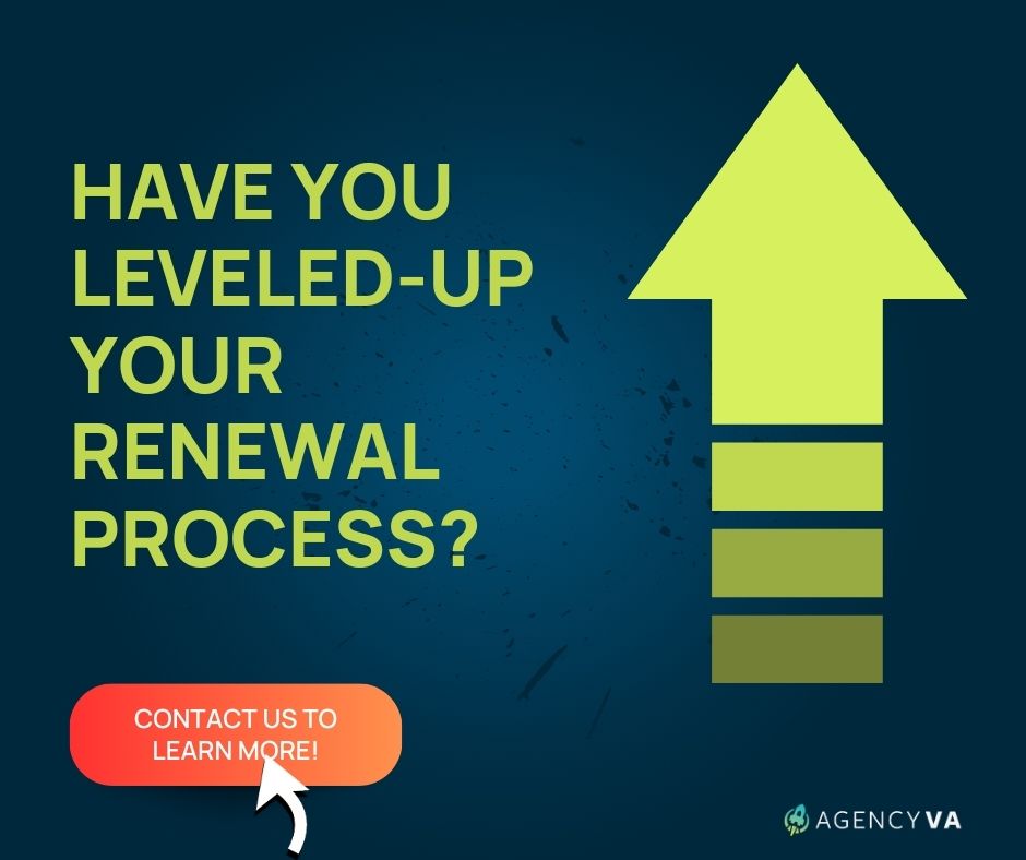 Have you leveled-up your renewal process this year or are you running the same game plan? Contact us now to learn about our industry leading tracking software &amp; virtual insurance assistants!

agencyva.com/?utm_source=tw…