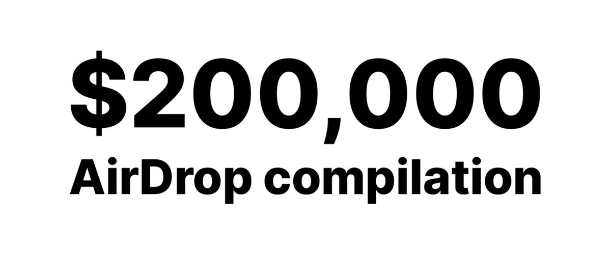 DeFi_Hanzo's tweet photo. 20 AirDrops — $200,000 profits

The biggest AirDrop compilation thread 🧵👇 https://t.co/jaFzFe7SzZ