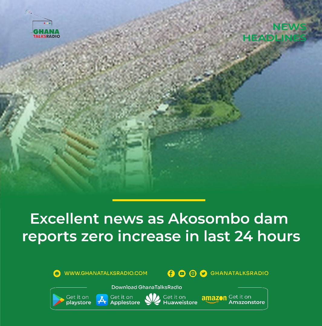 GhanaTalksRadio's tweet photo. Excellent news as Akosombo dam reports zero increase in last 24 hours
READ MORE; https://t.co/GcEbvzRKKr
#Ghanatalksradio #Sarkodie #Owusubempah #NaaAyeley #Qatar #Jerusalem #Gaza #Shatta #VoltaRegion #Russia #IsraelPalestineWar #ChristianoRonaldo #Mahama #Voltarians #Grammy https://t.co/MeKL5u595K