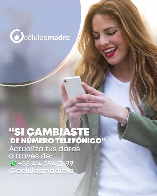 celulasmadrela's tweet photo. Para @celulasmadrela es muy importante mantener los datos de nuestros clientes al día, lo cual garantiza el buen resguardo de la Células Madre del bebé.
🧪👶🏻
Por eso: “Si cambiaste de número telefónico”
📱
Actualiza tus datos a través de ...
👇🏼
https://t.co/TV6SgC8lTM https://t.co/pu4xVwRhqf