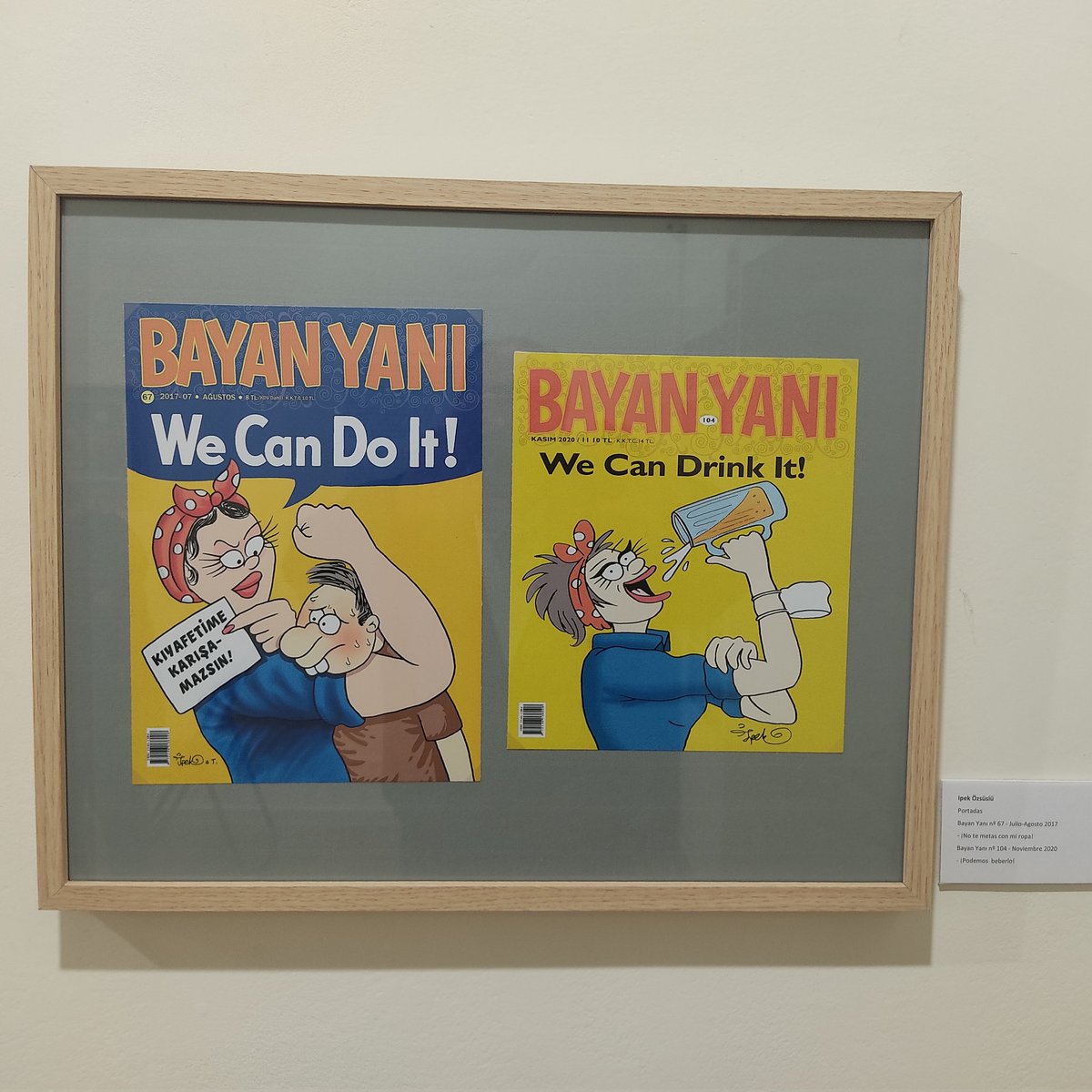 JoseMaSombria's tweet photo. #Hoy 📆 el @iq_humor inaugura la magnífica exposición de ‘Bayan Yanı. Damas de la Sátira. Caricatura feminista en Turquía’ en La Fábrica del Humor. Sin duda, una mirada única a la revista satírica turca que desafía estereotipos de género y normas culturales desde hace doce años https://t.co/O1xai5uiEG