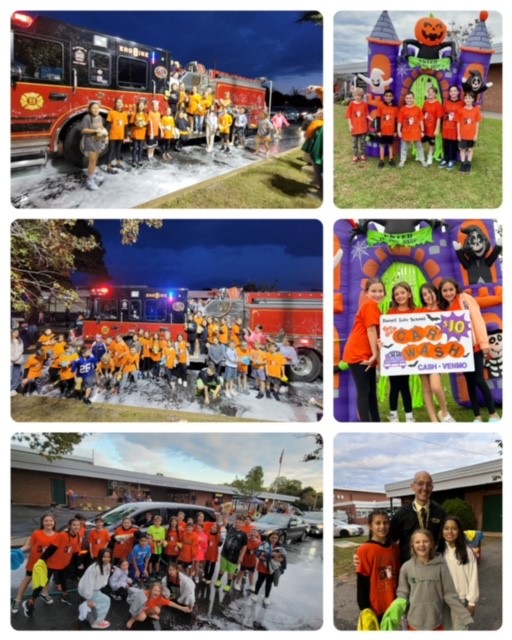 Fifth Graders had a blast at their Spooky Car Wash!