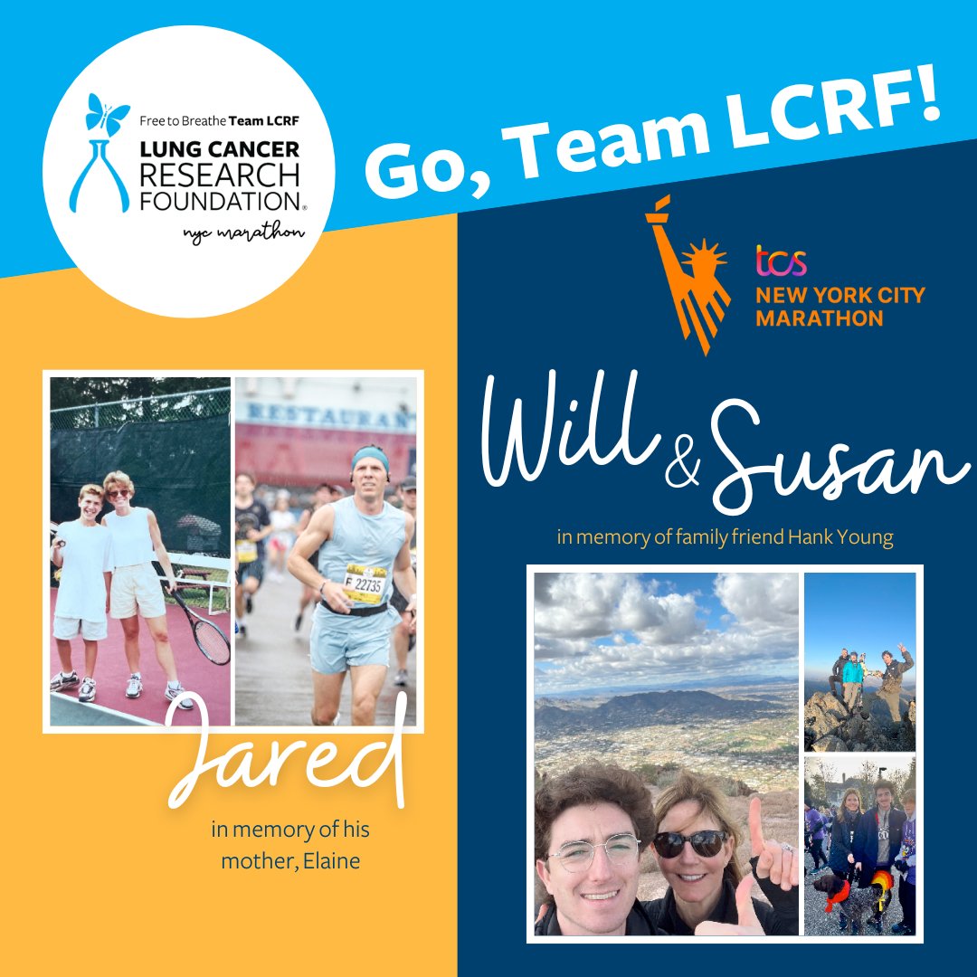lcrf_org's tweet photo. In2 1/2 weeks, our #TeamLCRF marathoners will run for #LungCancer research in the @nycmarathon! (8 shown here; 6 more in a separate post) Learn more about them (and donate) at https://t.co/XBKlBpWb17.
Special thanks to @CBRE for sponsoring Team LCRF in the 2023 TCS NYC Marathon! https://t.co/Ogzuw0hAtD