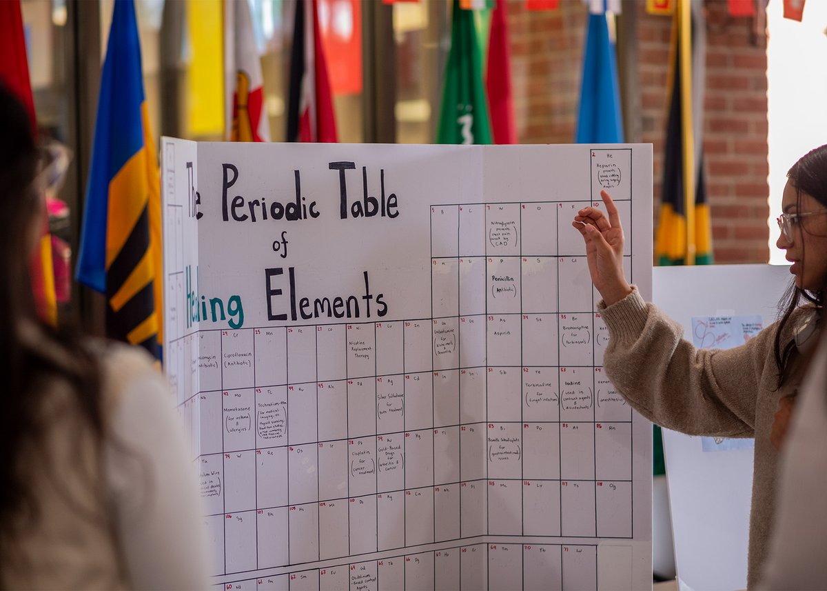 ThisIsWAU's tweet image. Our students presenting the importance of chemistry in medicine during this National Chemistry Week 🧪
#NationalChemistryWeek #WAU #ChemistryStudents